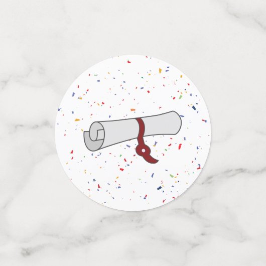 Vet gekleurd patroonAfstudeerder Confetti (Kleine voorkant)