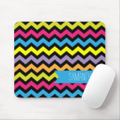 Vet gekleurde Chevron Zigzags Muismat (Met muis)