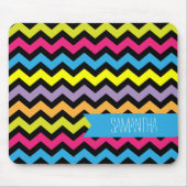 Vet gekleurde Chevron Zigzags Muismat (Voorkant)