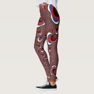 Vet gekleurde trechter cloud Leggings