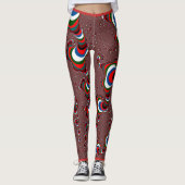 Vet gekleurde trechter cloud Leggings (Voorkant)