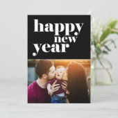 Vet Gelukkig Nieuwjaar 5-Foto Feestdagenkaart (Staand voorkant)