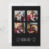 Vet Gelukkig Nieuwjaar 5-Foto Feestdagenkaart (Achterkant)