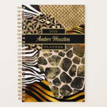 Vet, gemengde dierlijke afdrukken met Gold-accesso