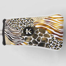 Vet gemengde dierlijke afdrukken met goudaccenten