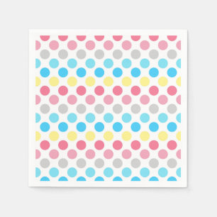Vet Genderflux Pride Flag Kleuren Polkadots Servet