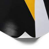 Vet Geometrisch Abstract Kleurrijke Moderne Kunst Perfect Poster (Hoek)