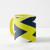 Vet geometrisch Abstract patroon Mok (Voorkant links)