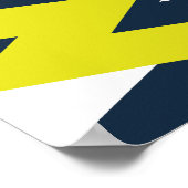 Vet geometrisch Abstract patroon Poster (Hoek)