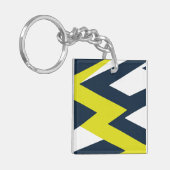 Vet geometrisch Abstract patroon Sleutelhanger (Voorkant Links)