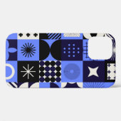 Vet geometrisch Bauhaus Retrofuturistisch patroon Case-Mate iPhone Case (Achterkant (horizontaal))