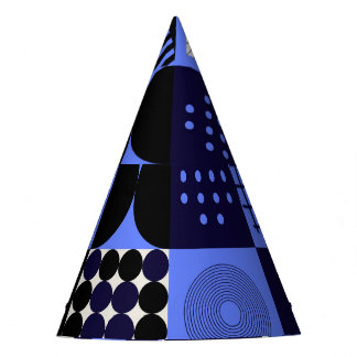 Vet geometrisch Bauhaus Retrofuturistisch patroon Feesthoedjes