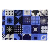 Vet geometrisch Bauhaus Retrofuturistisch patroon Kussensloop (Achterkant)