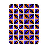 Vet geometrisch bloemontwerp magneet (Verticaal)