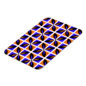 Vet geometrisch bloemontwerp magneet (Linkerzijde)