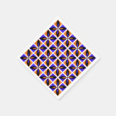 Vet geometrisch bloemontwerp servet (Hoek)
