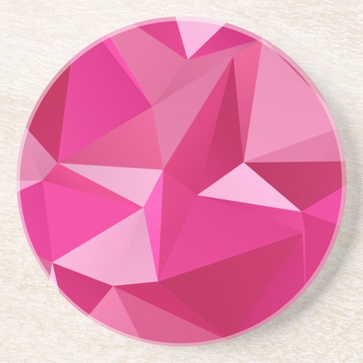 Vet Geometrisch Halftoonprint Onderzetter Ontwerp (Voorkant)