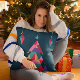 Vet geometrisch kerstboom Sierkussen