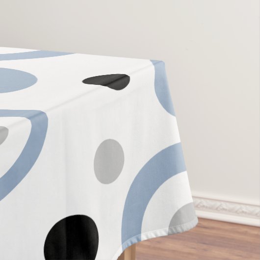 Vet geometrisch leisteen blauw tafelkleed (Voorbeeld)