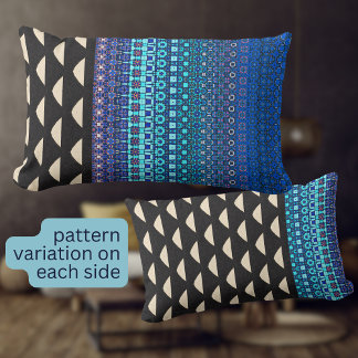 Vet geometrisch modern patroon boho kussen