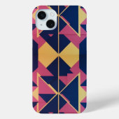 Vet geometrisch patroon – Apple iPhone 15 Plus-Hoe Case-Mate iPhone Case (Achterkant)