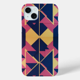 Vet geometrisch patroon – Apple iPhone 15 Plus-Hoe iPhone 15 Mini Hoesje