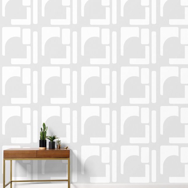 Vet geometrisch statement accent behang (Hal)
