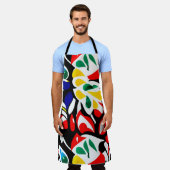 Vet Geometrisch Water Drops ,Multicolor Art Schort (Gedragen)