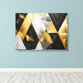 Vet geometrische elegantie canvas afdruk (Insitu (Houten vloer))