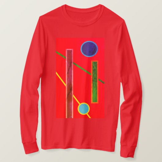 Vet Geometrische kunst T-shirt (Design voorkant)