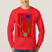 Vet Geometrische kunst T-shirt (Voorkant)
