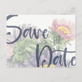 Vet Gerber Daisy Save the Date Briefkaart Sjabloon