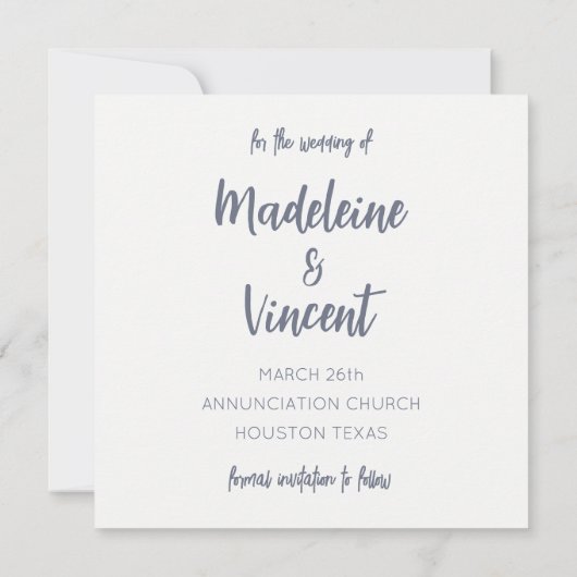 Vet Gerber Daisy Save the Date Sjabloon (Achterkant)