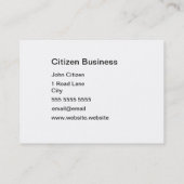 Vet getextureerd koperen visitekaartje (Achterkant)