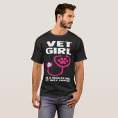 Vet Girl Veterinary Clinic Assistant Vet Tech Vete T-shirt (Voorkant volledig)