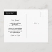 Vet glamour Elopement Aankondigingskaart (Achterkant)