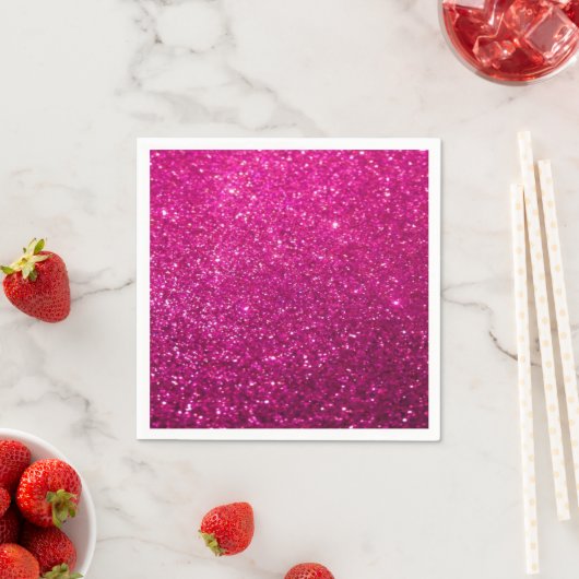 Vet glitter Achtergrond - Roze Servet (Insitu)