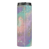 Vet Glitter Melkweg Thermische Tumbler Thermosbeker (Achterkant)