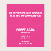 Vet golvende regenboog bestellen dank u korting kl visitekaartje (Binnenkant ongevouwen)