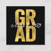 Vet Goud AFSTUDEERDER Stijlvol Afstuderen College  Informatiekaartje (Voorkant)