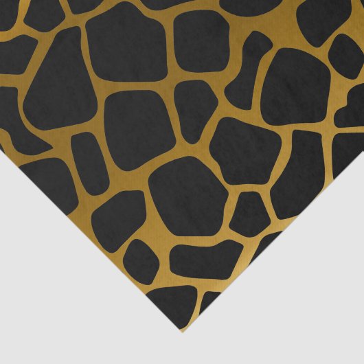 Vet goud- en zwarte Giraffes Tissuepapier (Detail)