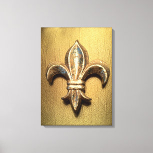 Vet Goud Fleur de lis print