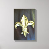 Vet Goud Fleur de lis print op zwart (Voorkant)
