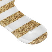 Vet goud glitter en witte strepen snijplank (Hoek)