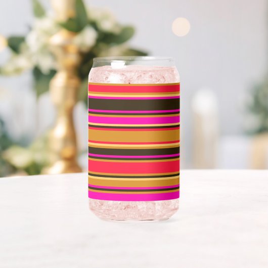 Vet Goud, Rood, Magenta & Gestreepte Glas Kan (Insitu (Huwelijk))