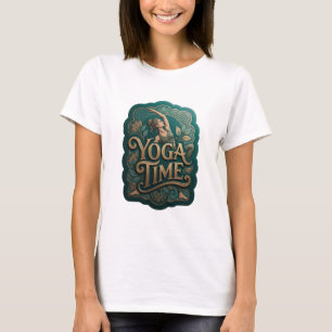 Vet Goud YOGA TIME Maatwerk T-shirt