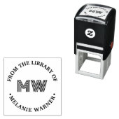 Vet Grafisch 2 initiële bibliotheekboeknaam Zelfinktende Stempel (In situ)