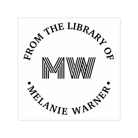 Vet Grafisch 2 initiële bibliotheekboeknaam Zelfinktende Stempel (Design)