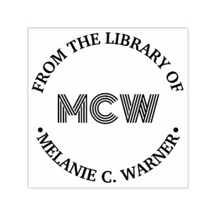 Vet Grafisch 3 Initiaal Bibliotheek Boek Naam Zelfinktende Stempel