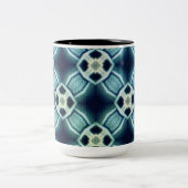 Vet, grafisch, geometrisch design koffie mok (Center)